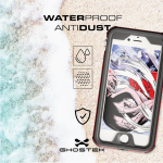 Ghostek Atomic 3 Waterproof Case - ударо и водоустойчив кейс за iPhone 8, iPhone 7 (черен-червен) 4