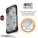 Urban Armor Gear Plasma - удароустойчив хибриден кейс за iPhone XS, iPhone X (прозрачен) 2
