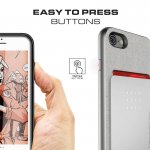 Ghostek Exec Shockproof Case - удароустойчив кейс за iPhone 8, iPhone 7 (червен) 5