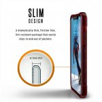 Urban Armor Gear Plyo Case - удароустойчив хибриден кейс за iPhone XS, iPhone X (червен-прозрачен) 5