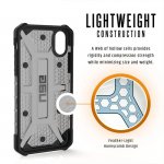 Urban Armor Gear Plasma - удароустойчив хибриден кейс за iPhone XS, iPhone X (черен-прозрачен) 5