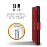 Urban Armor Gear Metropolis - удароустойчив хибриден кейс тип портфейл за iPhone XS, iPhone X (червен) 4