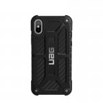 Urban Armor Gear Monarch Case - удароустойчив хибриден кейс за iPhone XS, iPhone X (черен-карбон) 1