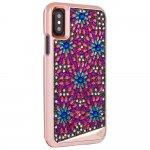 CaseMate Brilliance Case - кейс с висока защита и кристали за iPhone XS, iPhone X (розов) 3