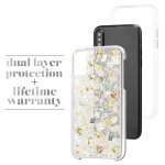 CaseMate Karat Case - дизайнерски кейс с истински перлени нишки и висока защита за iPhone XS, iPhone X (перлен) 2