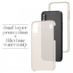 CaseMate Naked Tough Sheer Glam Case - кейс с висока защита за iPhone XS, iPhone X (златист) 2