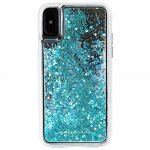 CaseMate Waterfall Case - дизайнерски кейс с висока защита за Apple iPhone XS, iPhone X (син) 4