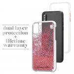 CaseMate Waterfall Case - дизайнерски кейс с висока защита за Apple iPhone XS, iPhone X (розов) 2