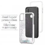 CaseMate Waterfall Case - дизайнерски кейс с висока защита за Apple iPhone XS,iPhone X (бял) 2