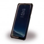 Mercedes-Benz Wave VIII Brushed Aluminium Hard Case - дизайнерски алуминиев кейс за Samsung Galaxy S8 Plus (черен) 1