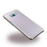 Guess Korry Aluminium Plate Case - дизайнерски алуминиев кейс за Samsung Galaxy S8 (розов) 2