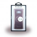 Guess Korry Aluminium Plate Case - дизайнерски алуминиев кейс за Samsung Galaxy S8 (розов) 3