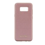 Guess Iridescent Leather Hard Case - дизайнерски кожен кейс за Samsung Galaxy S8 (розов) 1