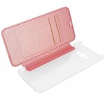 Guess Iridescent Book Case - кожен калъф, тип портфейл за Samsung Galaxy S8 Plus (розов) 2