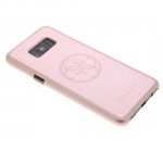 Guess Korry Aluminium Plate Case - дизайнерски алуминиев кейс за Samsung Galaxy S8 Plus (розов) 2
