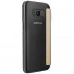 Guess Iridescent Book Case - кожен калъф, тип портфейл за Samsung Galaxy S8 Plus (златист) 1