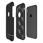 Prodigee Fit Pro Case - хибриден слайдер кейс за iPhone XS, iPhone X (черен) 2
