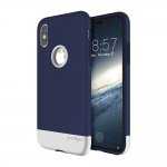 Prodigee Fit Pro Case - хибриден слайдер кейс за iPhone XS, iPhone X (тъмносин-сребрист) 1