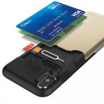 Prodigee Undercover Case - хибриден кейс с място за карти за iPhone XS, iPhone X (златист) 3