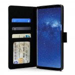Prodigee Wallegee Case - кожен калъф, тип портфейл с отделящ се кейс и поставка за Samsung Galaxy Note 8 (черен) 1