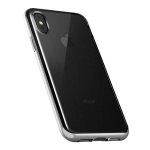 Verus Crystal Bumper Case - хибриден удароустойчив кейс за iPhone XS, iPhone X (сребрист-прозрачен) 1