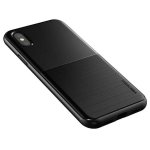 Verus High Pro Shield Case - висок клас хибриден удароустойчив кейс за iPhone XS, iPhone X (черен-мат) 2