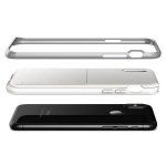 Verus High Pro Shield Case - висок клас хибриден удароустойчив кейс за iPhone XS, iPhone X (бял-сребрист) 3