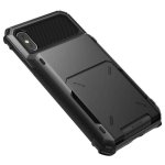 Verus Damda Folder Case - висок клас хибриден удароустойчив кейс с място за кр. карти за iPhone XS, iPhone X (черен) 2
