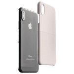 Verus Skin Fit Case - поликарбонатов кейс за iPhone XS, iPhone X (сив) 2