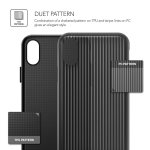 Verus Shine Coat Case - хибриден удароустойчив кейс за iPhone XS, iPhone X (черен) 2