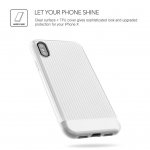 Verus Shine Coat Case - хибриден удароустойчив кейс за iPhone XS, iPhone X (бял) 2