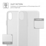 Verus Shine Coat Case - хибриден удароустойчив кейс за iPhone XS, iPhone X (бял) 5