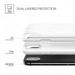 Verus Shine Coat Case - хибриден удароустойчив кейс за iPhone XS, iPhone X (бял) 3