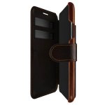 Verus Dandy Layered Case - кожен калъф, тип портфейл за iPhone XS, iPhone X (тъмнокафяв) 2