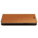 Verus Genuine Leather Diary Case - кожен калъф (естествена кожа), тип портфейл за iPhone XS, iPhone X (тъмнокафяв) 4