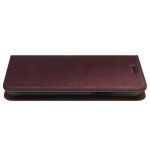 Verus Genuine Leather Diary Case - кожен калъф (естествена кожа), тип портфейл за iPhone XS, iPhone X (бордо) 4