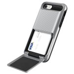 Verus Damda Folder Case - висок клас хибриден удароустойчив кейс с място за кр. карти за iPhone 8, iPhone 7 (сребрист) 1