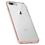 Verus New Crystal Bumper Case - хибриден удароустойчив кейс за iPhone 8 Plus, iPhone 7 Plus (розов-прозрачен) 2