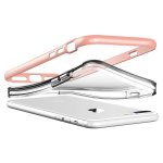 Verus New Crystal Bumper Case - хибриден удароустойчив кейс за iPhone 8 Plus, iPhone 7 Plus (розов-прозрачен) 3