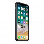 Apple Silicone Case - оригинален силиконов кейс за iPhone XS, iPhone X (черен) 3