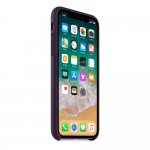 Apple iPhone Leather Case - оригинален кожен кейс (естествена кожа) за iPhone X (лилав) 3
