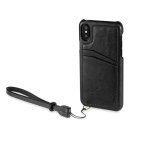 Torrii Koala Case - кожен кейс със слот за кр. карта за iPhone XS, iPhone X (черен) 1