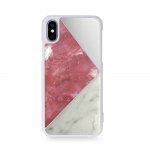 Torrii Puzzle Case - хибриден (поликарбонат, алуминий, мрамор и перли) кейс за iPhone XS, iPhone X (бял) 3