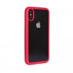 Torrii Torero Case - хибриден удароустойчив кейс за iPhone XS, iPhone X (червен-прозрачен) 1
