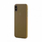 Tucano Nuvola Case - тънък полипропиленов кейс (0.3 mm) за iPhone XS, iPhone X (златист)  1