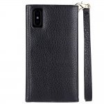 CaseMate Wristlet Folio - кожен калъф (естествена кожа), тип портфейл за iPhone XS, iPhone X (черен) 5