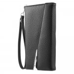 CaseMate Wristlet Folio - кожен калъф (естествена кожа), тип портфейл за Samsung Galaxy Note 8 (черен) 3