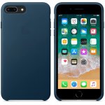 Apple iPhone Leather Case - оригинален кожен кейс (естествена кожа) за iPhone 8 Plus, iPhone 7 Plus (космическо синьо) 1