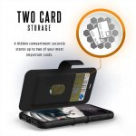 Urban Armor Gear Metropolis - удароустойчив хибриден кейс тип портфейл за iPhone XS, iPhone X (черен) 3