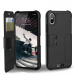 Urban Armor Gear Metropolis - удароустойчив хибриден кейс тип портфейл за iPhone XS, iPhone X (черен) 2